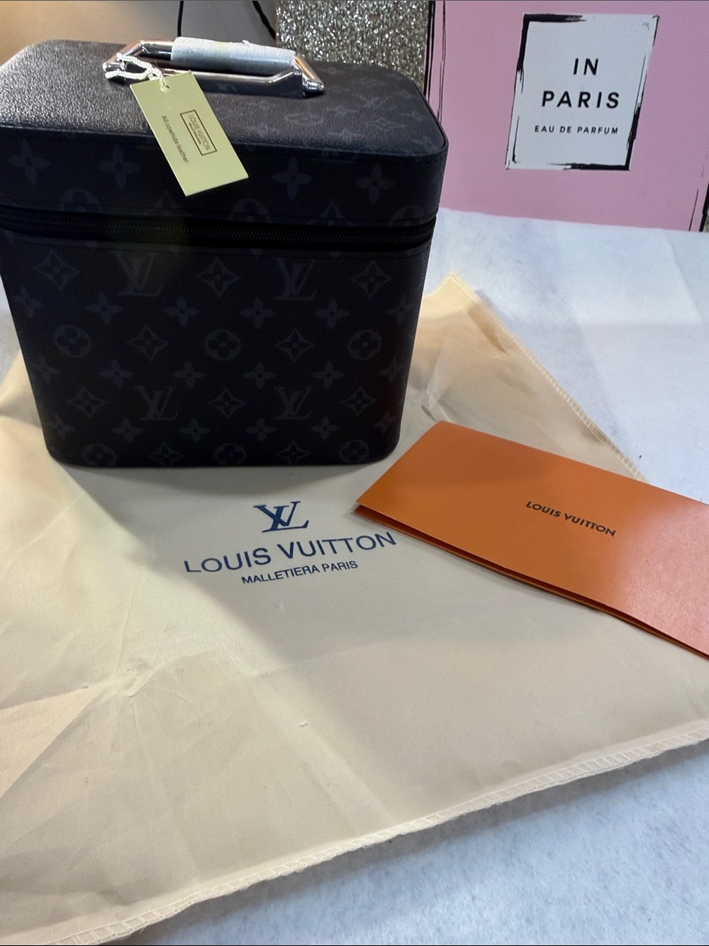 Lv Black Monogram Vanity Case Cosmetic Bag